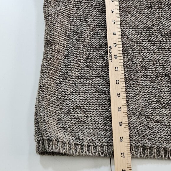 Banana Republic Linen Sweater Men M Brown Ombre LS Crewneck Sustainable Neutral - Picture 8 of 14